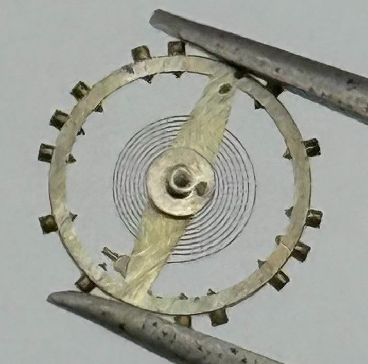 Felsa 4162 Balance Wheel Complete And Spring Renata 1483 M Watch Movement Parts