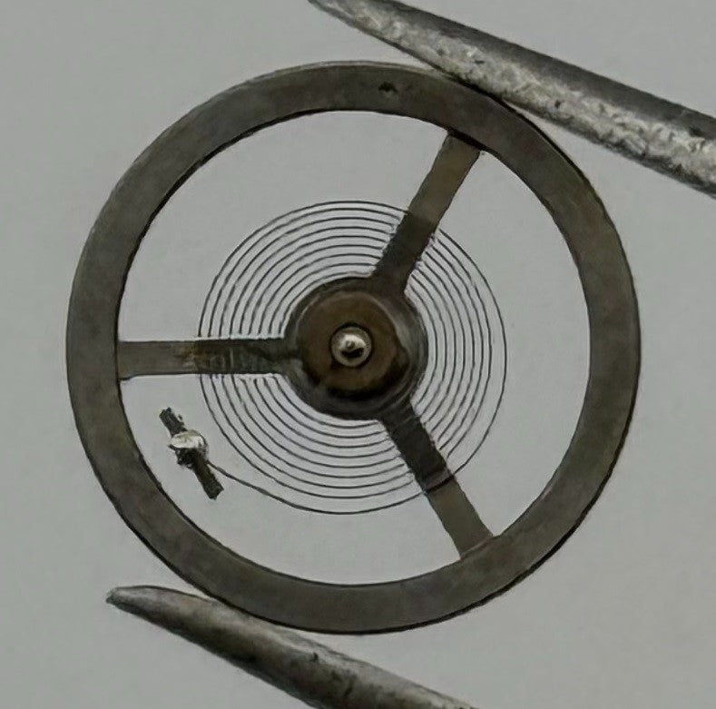 EB 1297 Balance Wheel Complete And Spring 5¼’’’ 201 Watch Movement Parts NOS