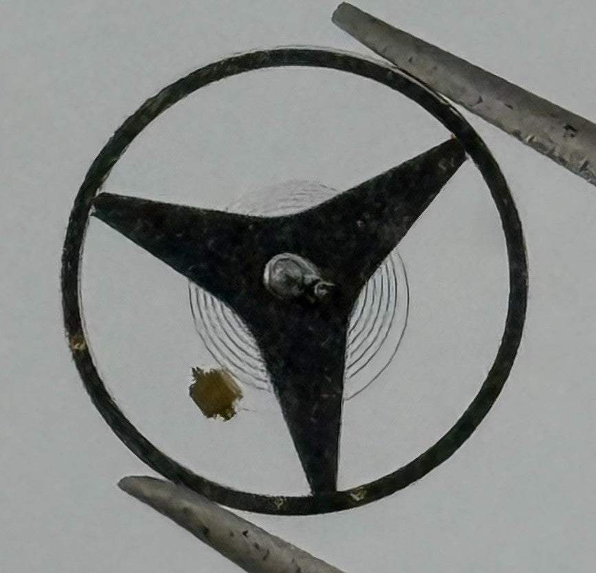 Brac 2100 Balance Wheel Complete And Spring 9¼’’’ 1852 Watch Movement Parts NOS