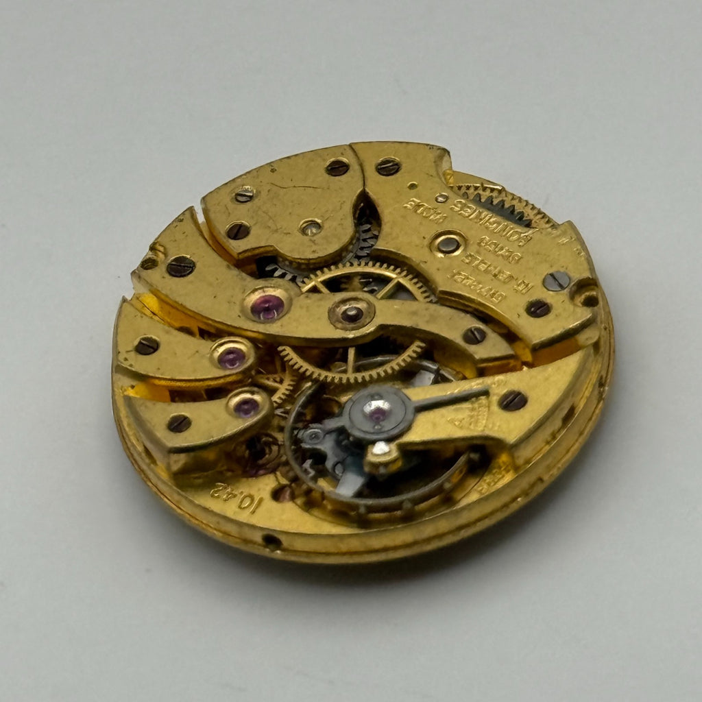 Longines 10.42 Watch Movement - Sub Seconds - For Parts / Repair - 22.4mm