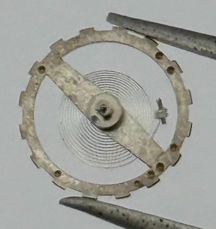 EB 1297 1469 Balance Wheel Complete And Spring Renata 117 Watch Movement Parts