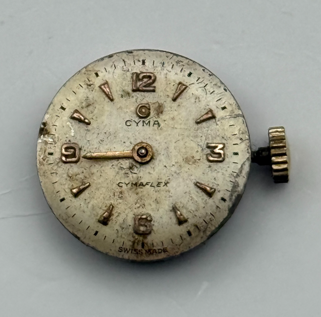 Cyma R434K Watch Movement Cymaflex 17 Jewels Swiss Manual Wind Parts 11.5mm