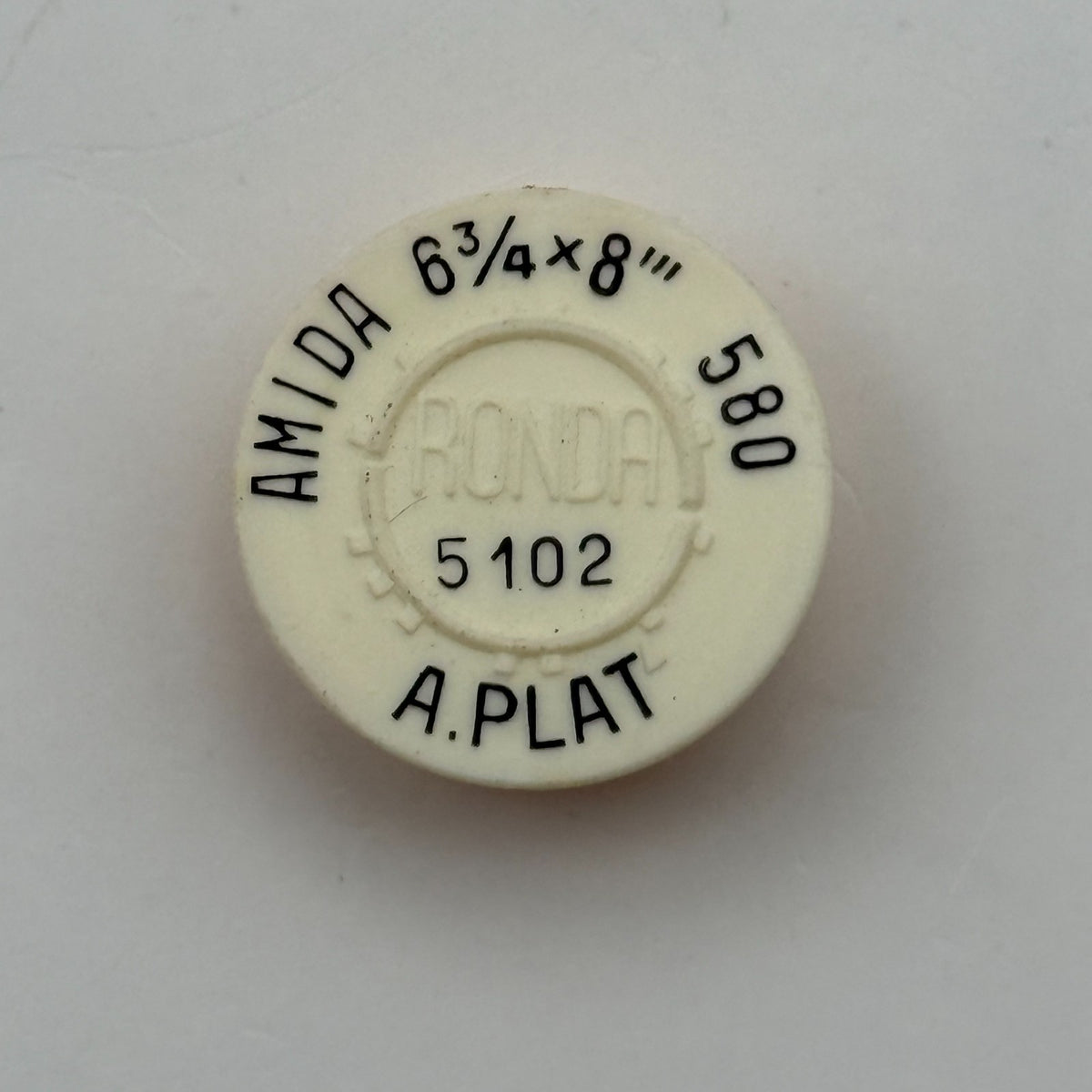 Amida 580 Balance Wheel Complete And Spring 6¾x8’’’ 5102 Watch Movement Parts