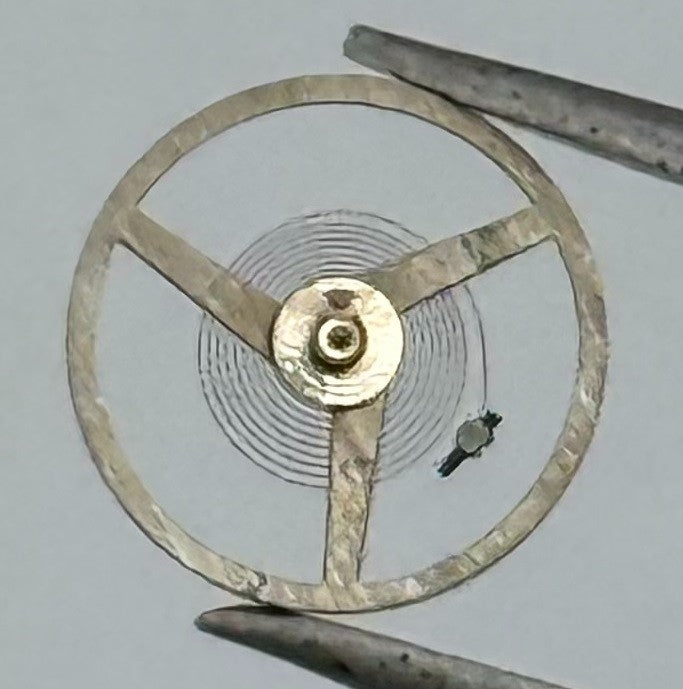 Felsa 4020 4025 Balance Wheel Complete And Spring 1437 Watch Movement Parts NOS