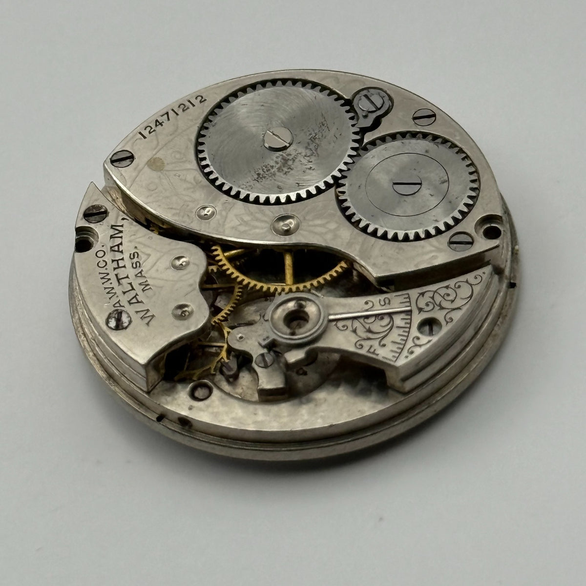 Waltham Grade 110 Watch Movement Model 1900 American Antique 0s Parts Repair