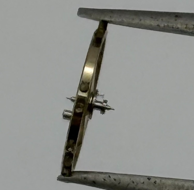 ETA 2512 Balance Wheel Complete And Spring 7¾’’’ 1454 M Watch Movement Parts NOS