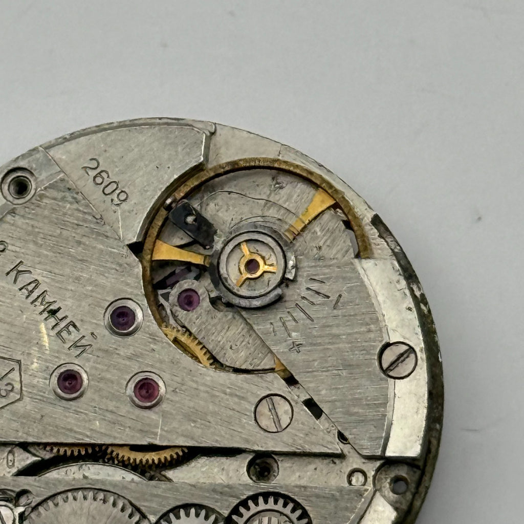 Poljot 2609 Watch Movement Soviet 17 Jewels Manual Wind Parts Repair 26.5mm