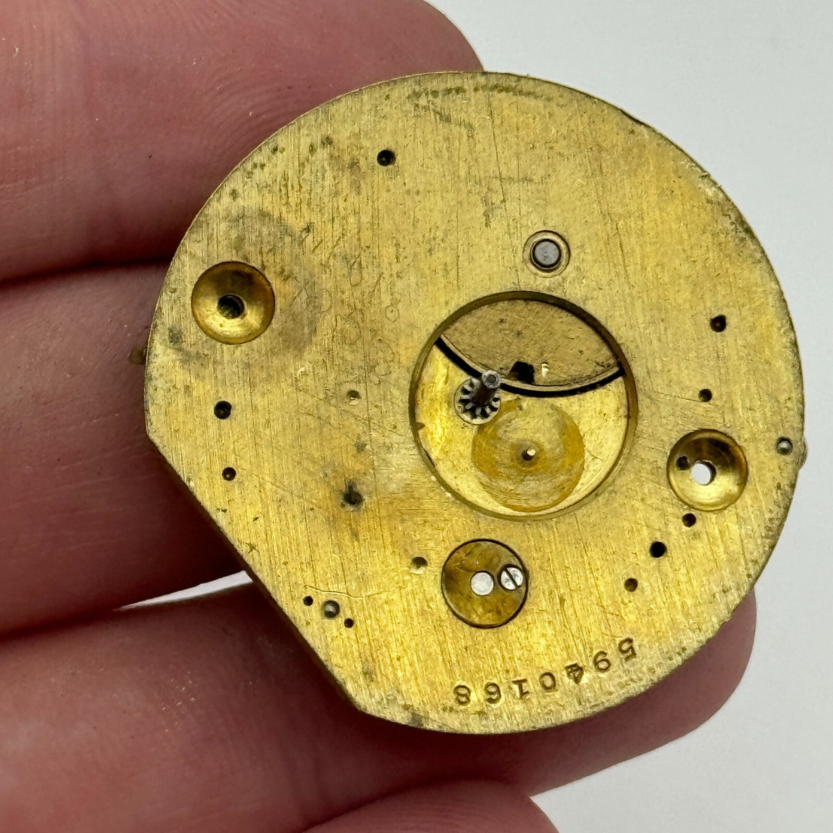 Antique Pocket Watch Movement Key Wound Parts Repair Spares 35.9mm