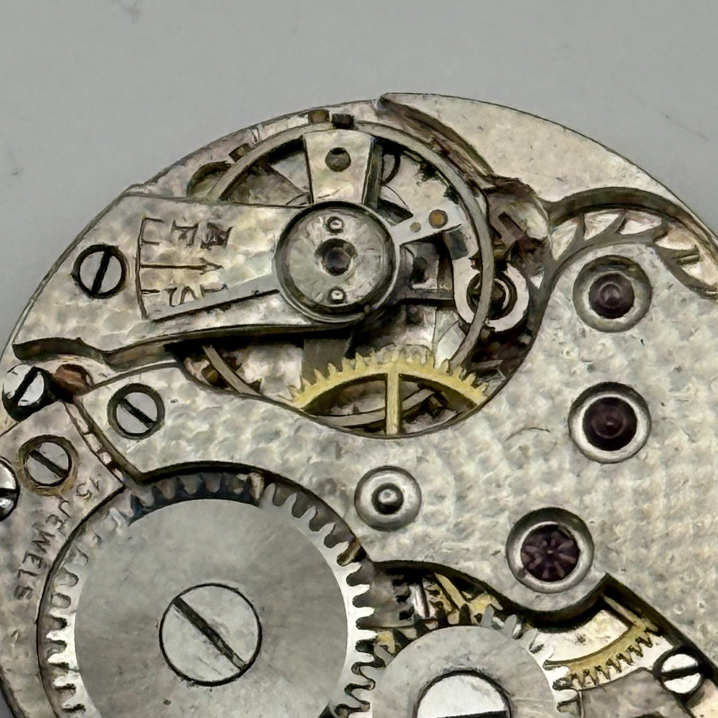 Unidentified Watch Movement Swiss Made Manual Wind Vintage Parts Repair 21.9mm