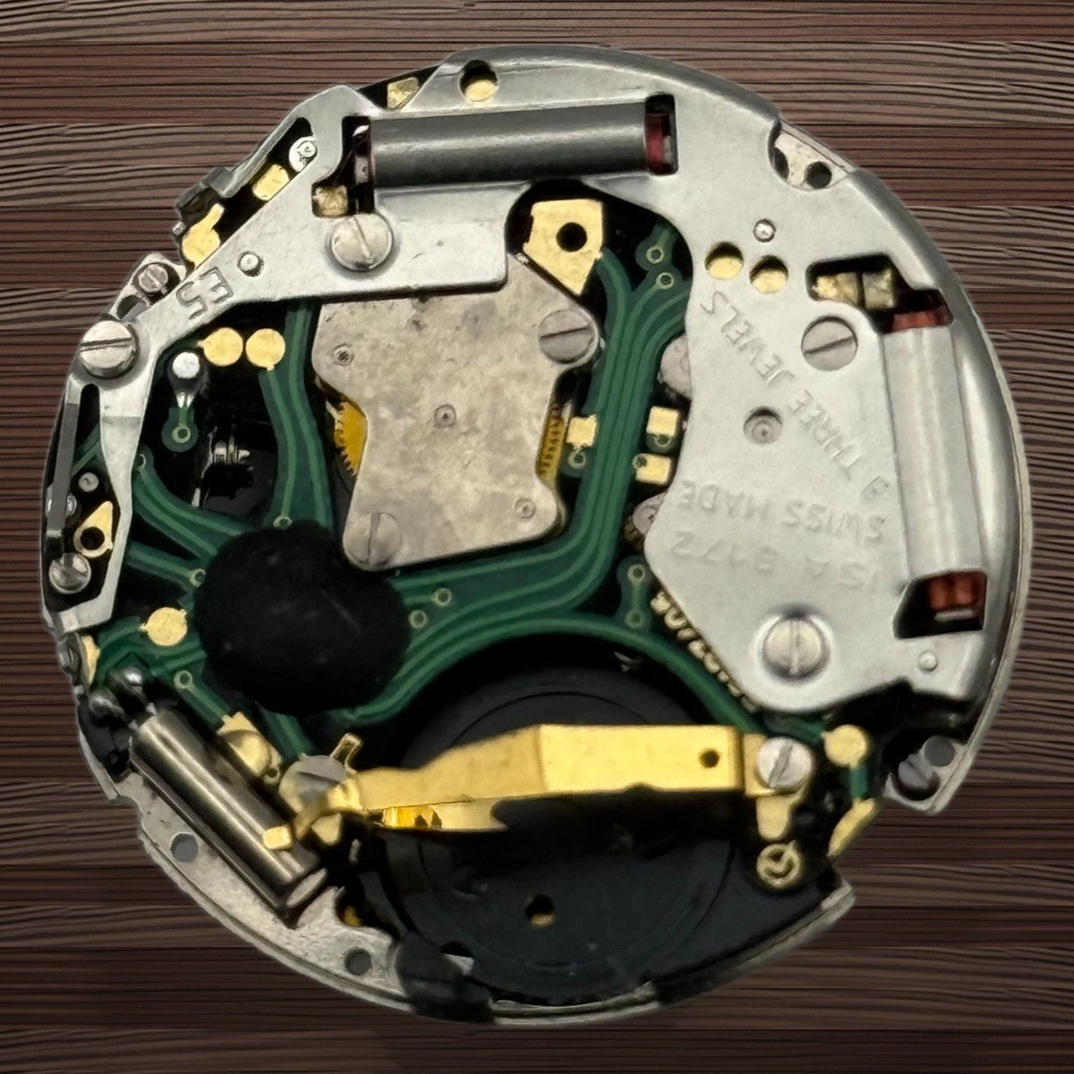 ISA 8172 Watch Movement - Quartz Date 3 Jewels - For Parts / Repair - 26.1mm