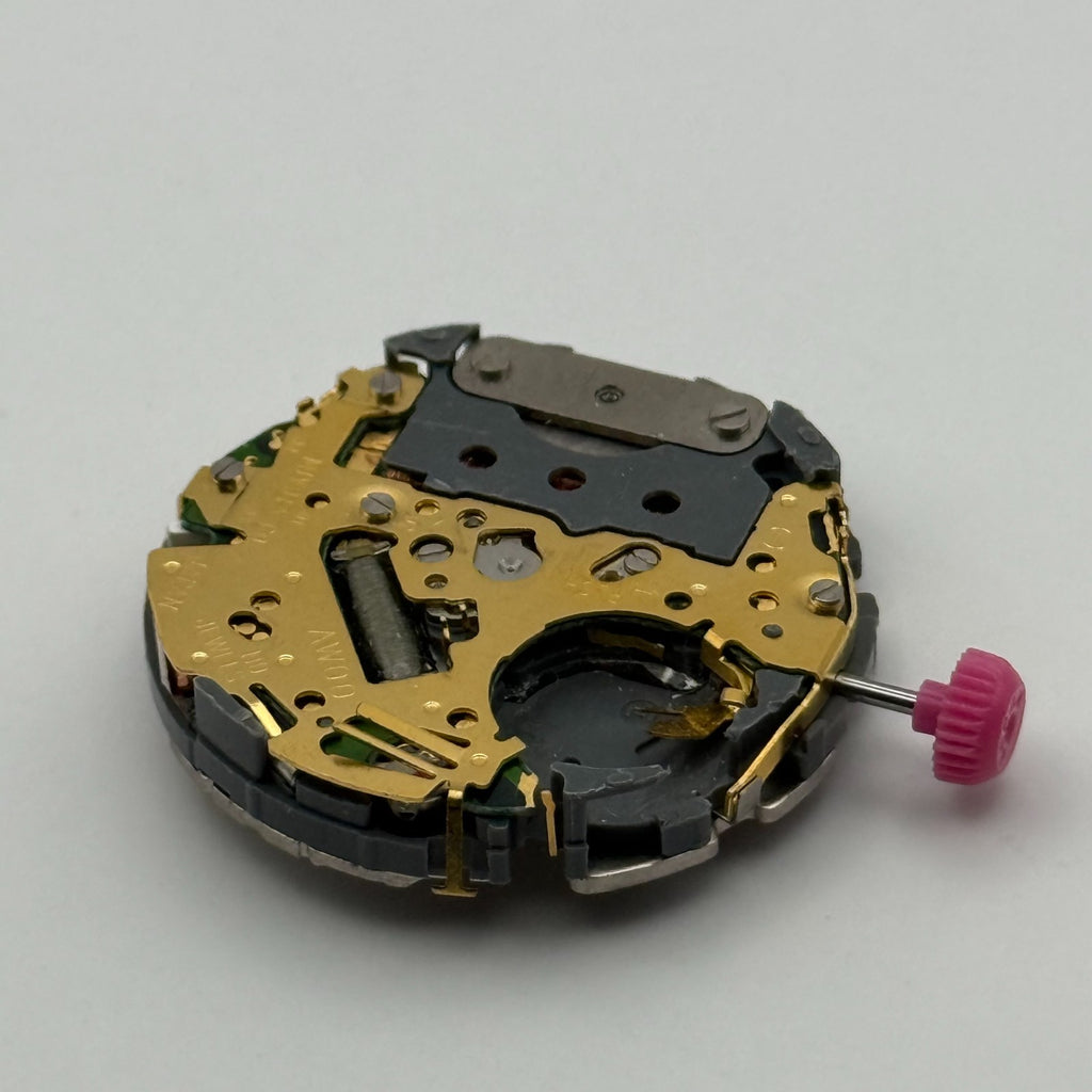 Miyota AW00 Watch Movement - Quartz Japan 0 Jewels - For Parts / Repair - 29.6mm