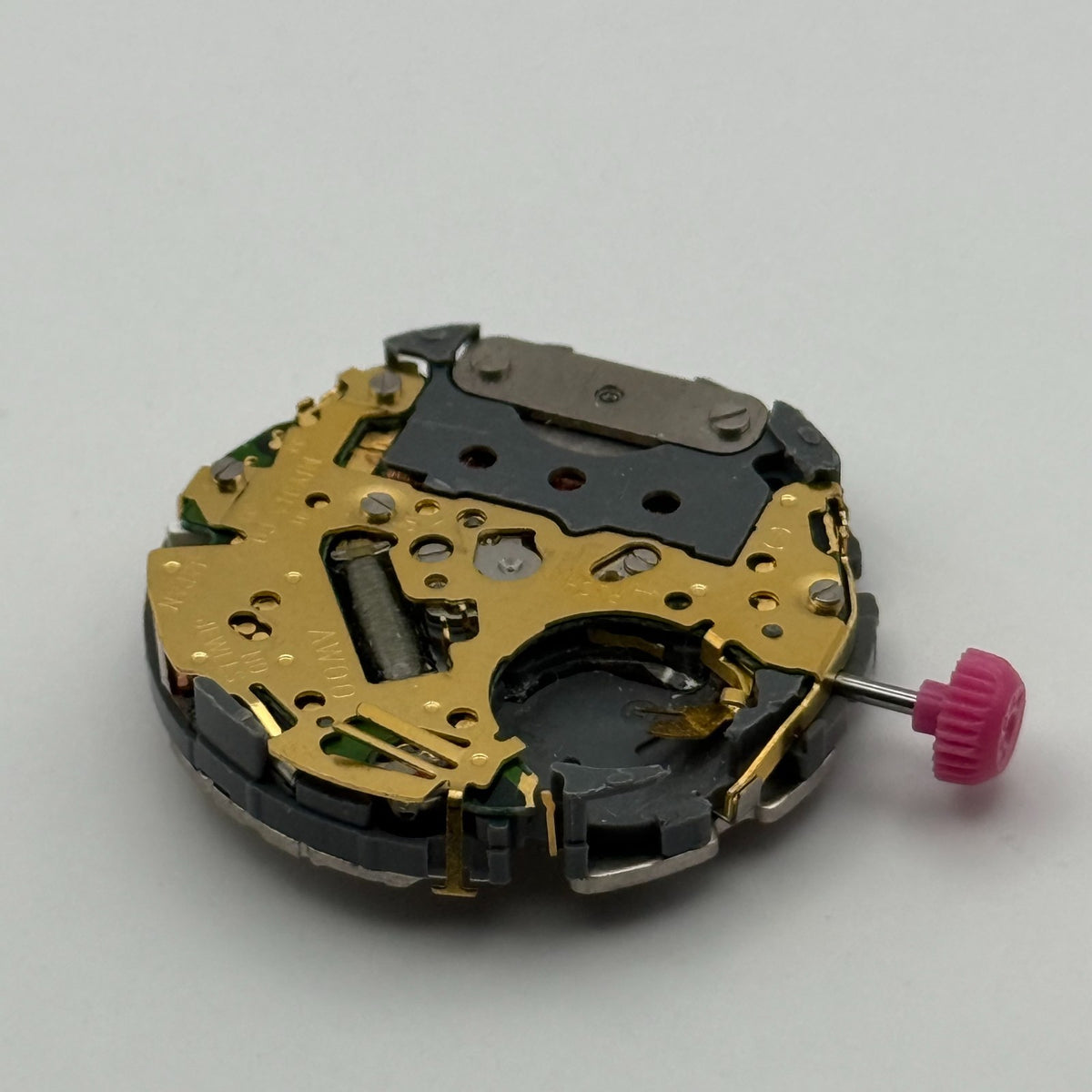 Miyota AW00 Watch Movement - Quartz Japan 0 Jewels - For Parts / Repair - 29.6mm
