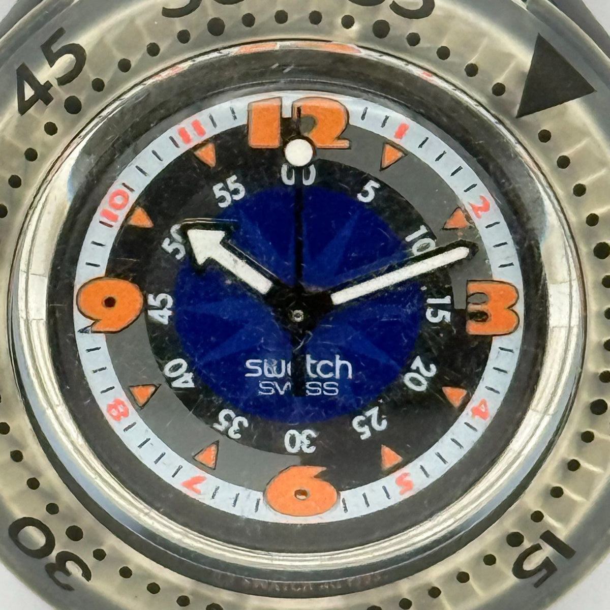 Vintage Swatch Scuba 200 Watch SDM100/1 Black Gondola 1994 40mm Parts Repair