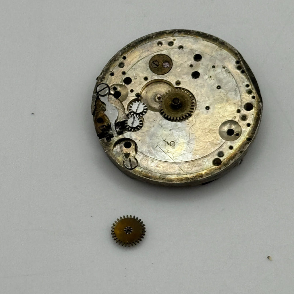 Pistol Watch Movement Vintage Swiss Manual Wind Parts Repair 23.6mm