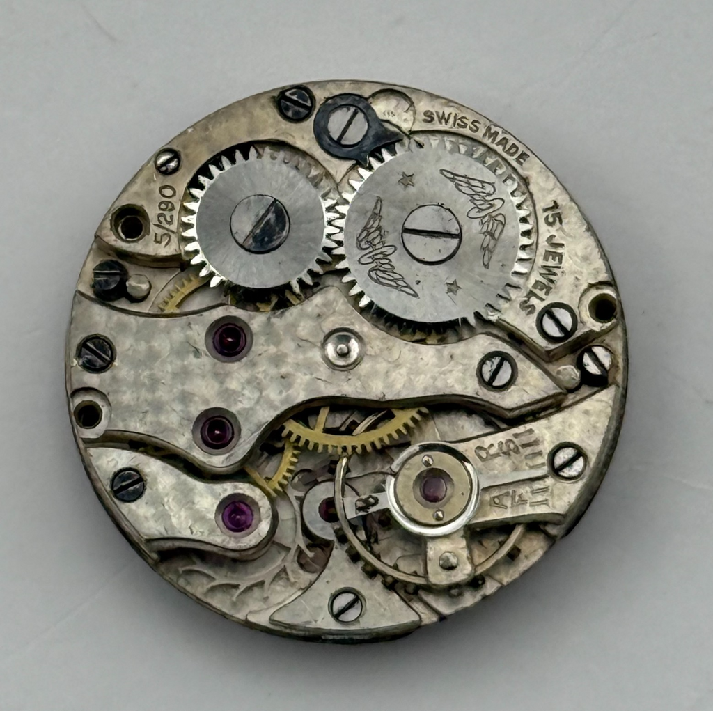 Rotary 5/290 Watch Movement 15 Jewels Swiss Manual Wind Parts Repair 19.3mm