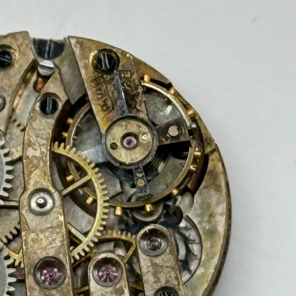 Unidentified Watch Movement Swiss Manual Wind Vintage Parts Repair 24.9mm