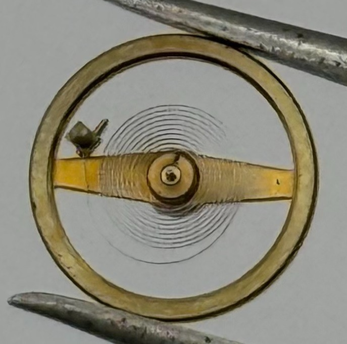 Cattin C. 64 Balance Wheel Complete And Spring 1550 M Watch Movement Parts NOS