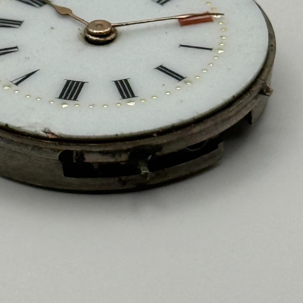 GRB & Co Trench Watch Movement - Roman Numerals - For Parts / Repair - 24.8mm