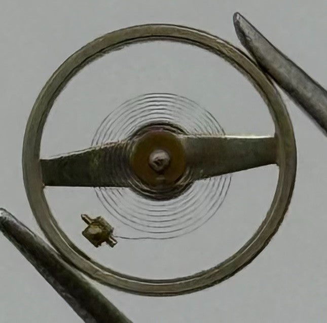 Ebosa 86 87 Balance Wheel Complete And Spring 8¾’’’ 1249 Watch Movement Parts