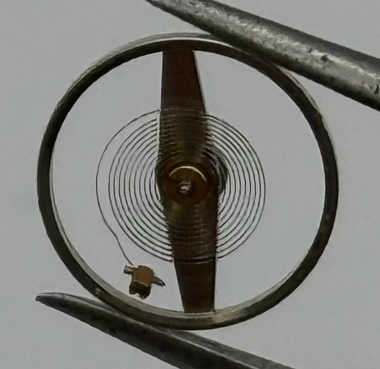 Oris 671 672 Balance Wheel Complete And Spring 8¾''' 1724 M Watch Movement NOS