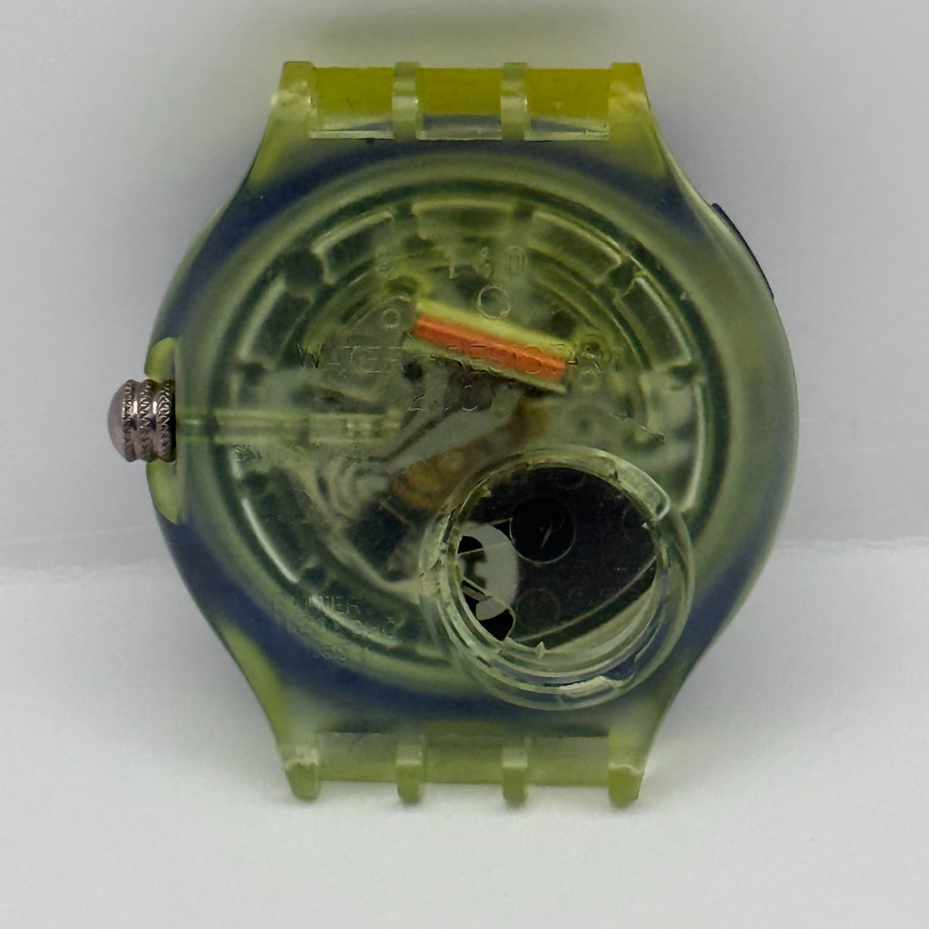 Vintage Swatch Scuba 200 Watch SDN103 Spray Up 1992 ETA Quartz Swiss 40mm Parts 