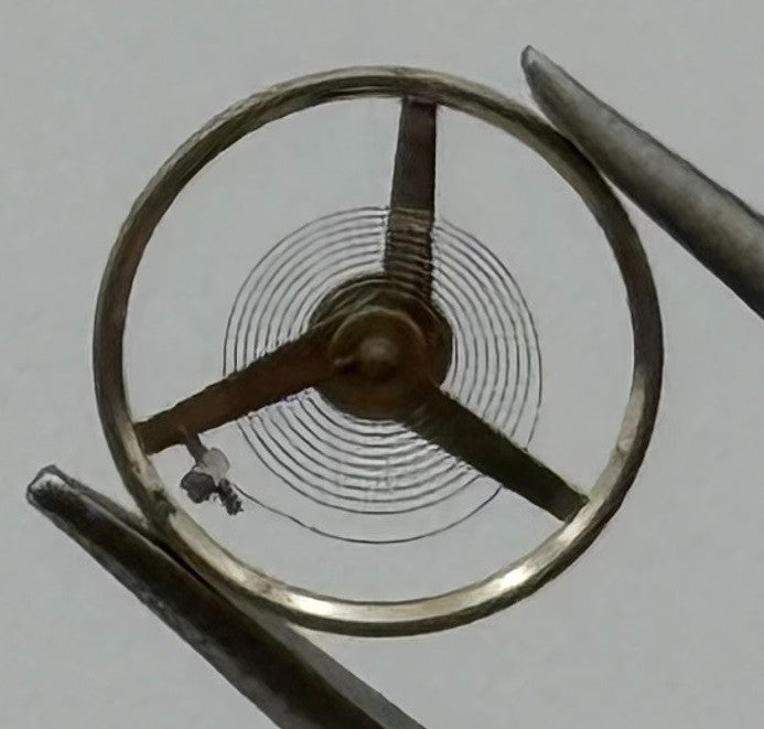 FHF 59-21 Balance Wheel Complete And Spring Renata 1353 Watch Movement Parts NOS