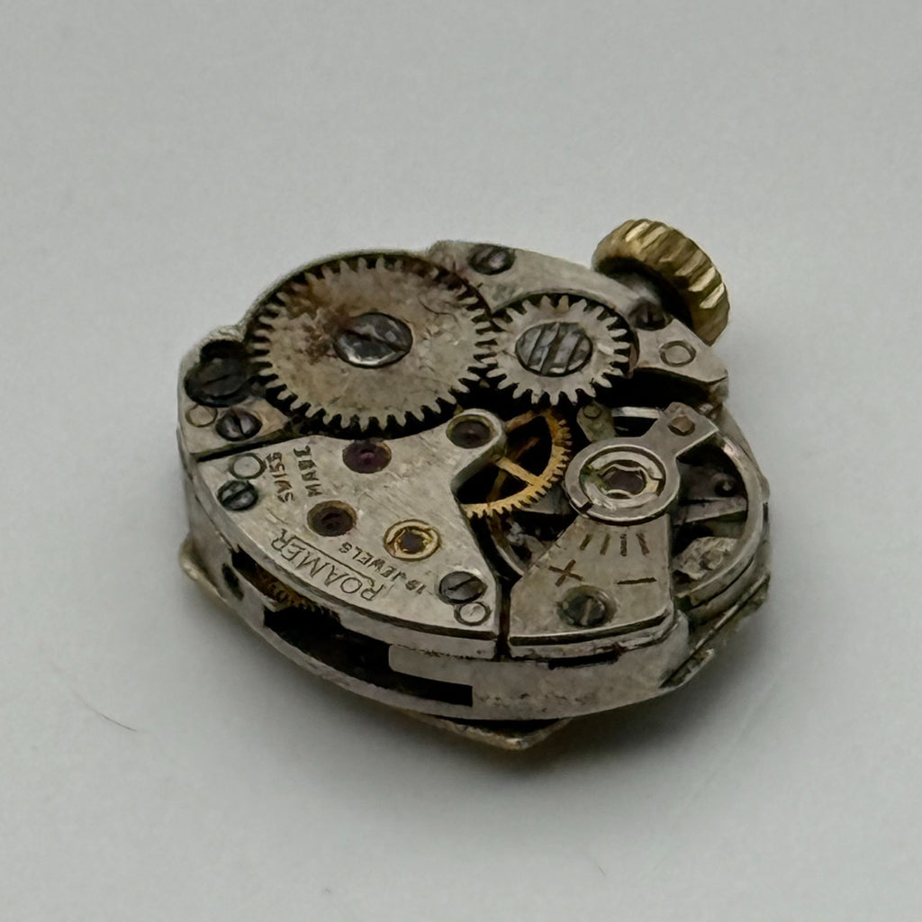 MST 466 Watch Movement Roamer 19 Jewels Swiss Manual Wind Parts Repair 13.1mm