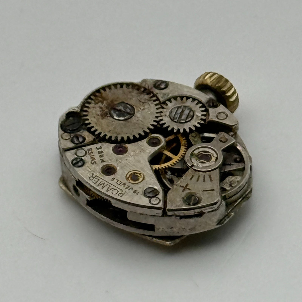MST 466 Watch Movement Roamer 19 Jewels Swiss Manual Wind Parts Repair 13.1mm