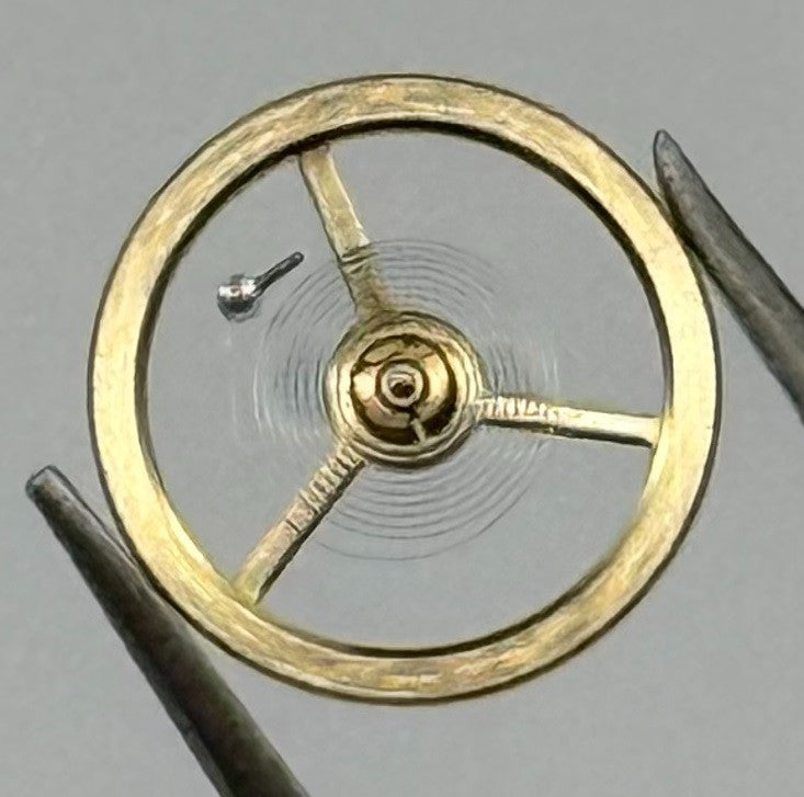 EB 1297 1469 Balance Wheel Complete And Spring Renata 117 Watch Movement Parts