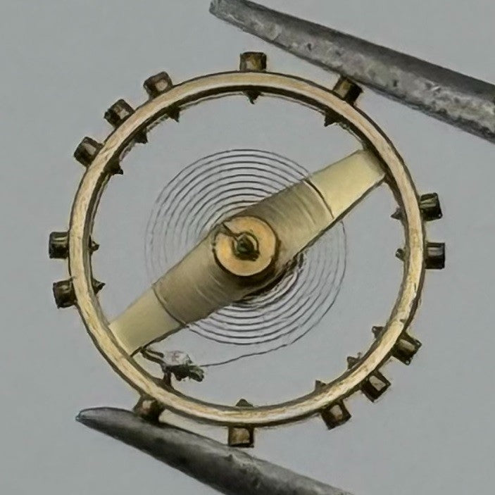 Derby 127 Balance Wheel Complete And Spring 5¼’’’ 103 Watch Movement Parts NOS