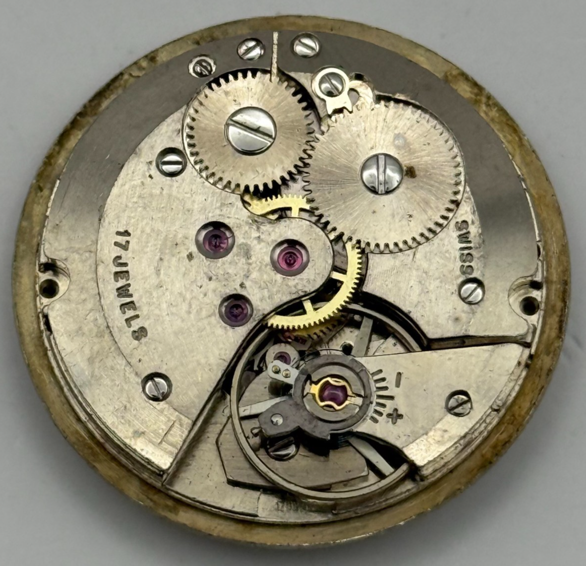 AS 1702/03 Watch Movement A. Schild 1702/03 Date Rotary Swiss Parts 25.9mm