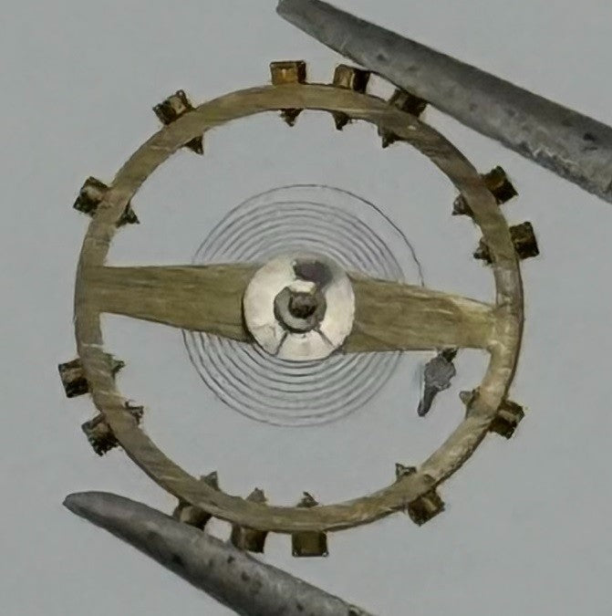 ETA 2410 Balance Wheel Complete And Spring 6¾’’’ 1059 M Watch Movement Parts NOS