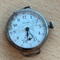 Tavannes Trench Watch - A.W.C.CO Sterling Case - To Restore / Repair - 28mm
