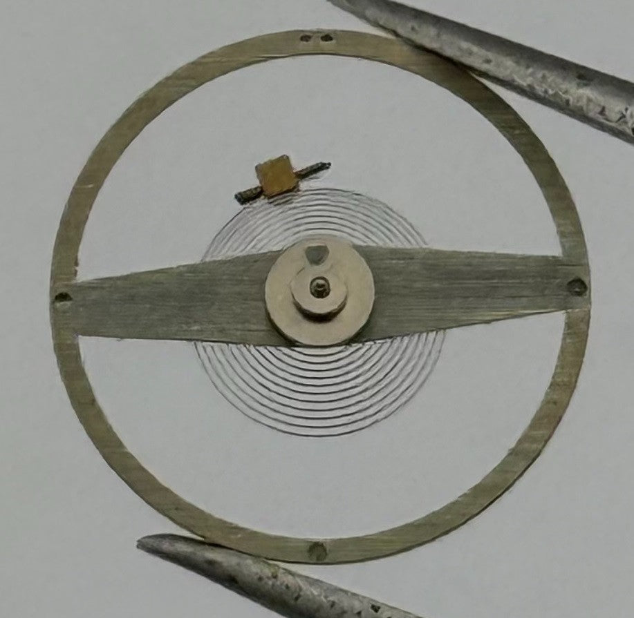 Junghans 93 Balance Wheel Complete And Spring Progress Watch Movement Parts NOS