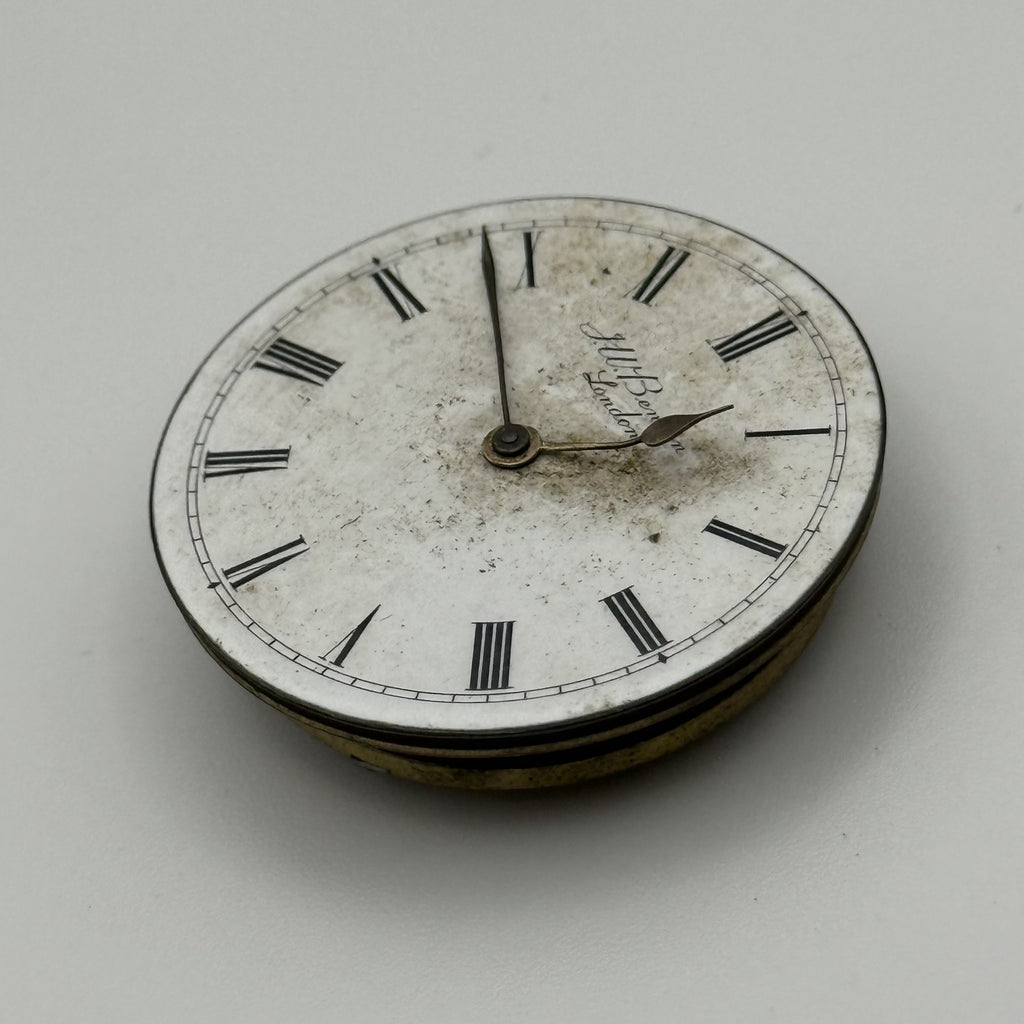 English Lever Pocket Watch Movement - J.W. Benson Ludgate - Parts / Repair 35mm