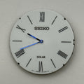 Seiko V115-0FB8 Watch Dial Solar White Japan Vintage Spare Parts Repair 33.5mm