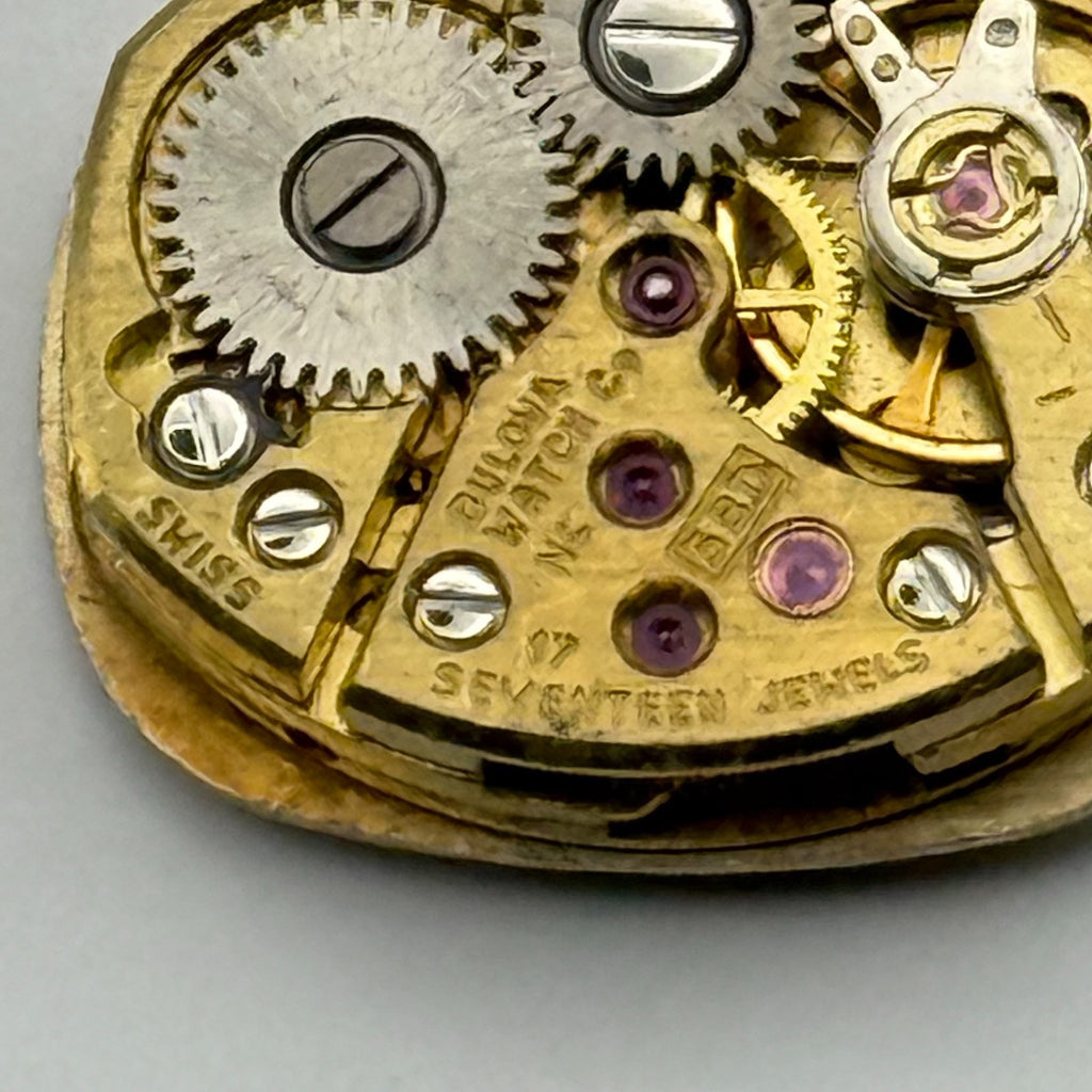 Bulova 5BD Watch Movement Running Ladies 17 Jewels Swiss Parts Repair 13mm