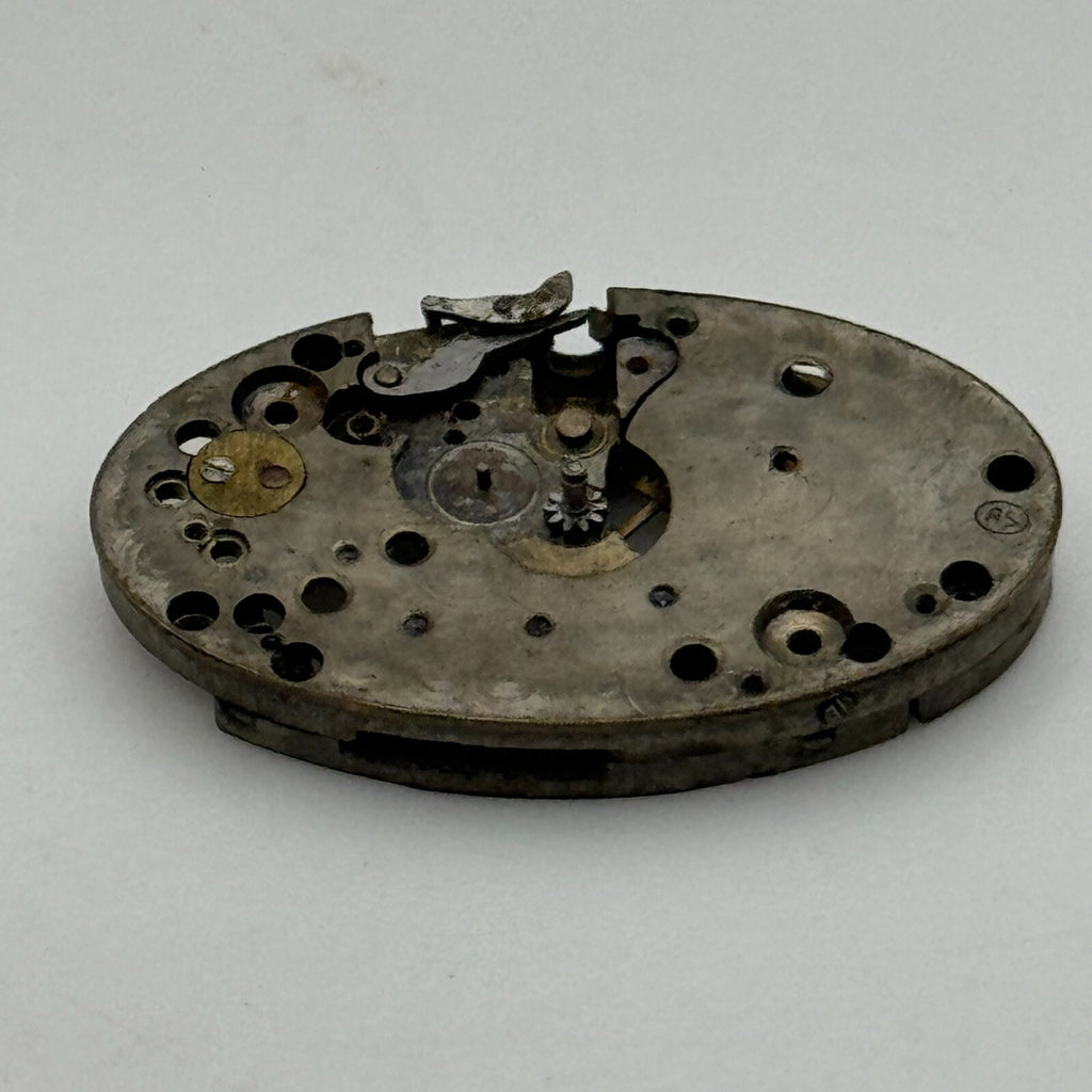 AS 24 Watch Movement A. Schild 24 Etna Incomplete Parts Repair 15.2mm 