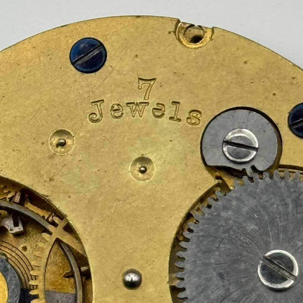 Swiss Lever Pocket Watch Movement - W&E Terry Manchester - Parts / Repair 43.1mm