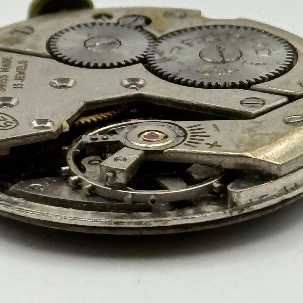 Record 620 Watch Movement - 15 Jewels - For Parts / Repair - 27mm