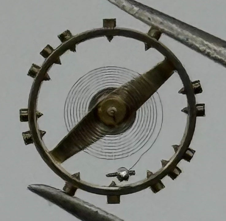 ETA 761 1201 Balance Wheel Complete And Spring 145 Watch Movement Parts NOS