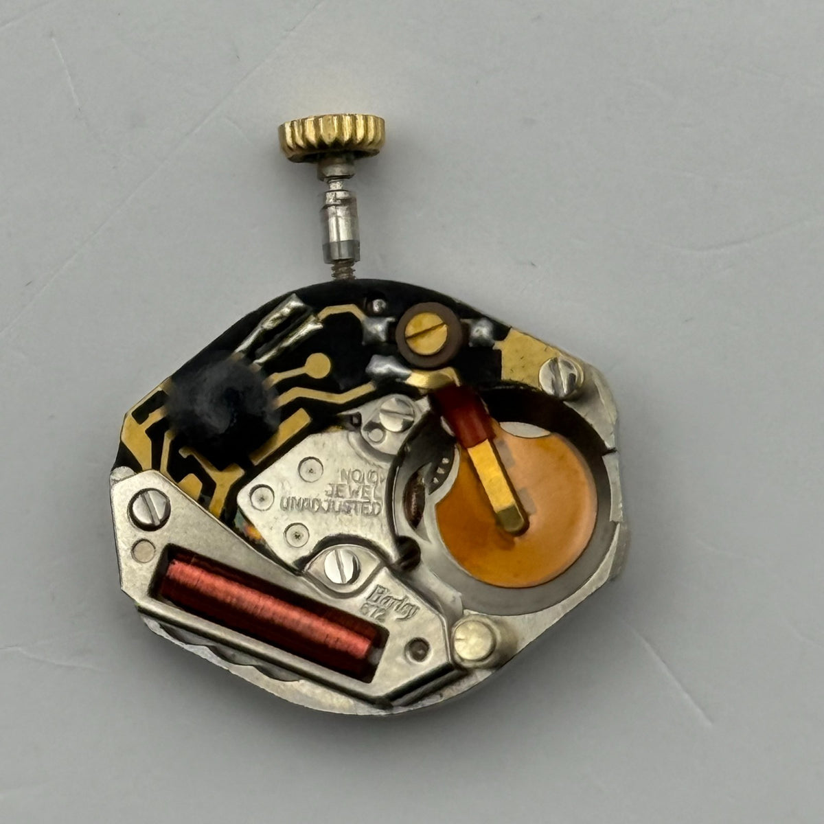 Harley 672 Watch Movement Quartz Swiss Untested Parts Repair Spares 15.3mm