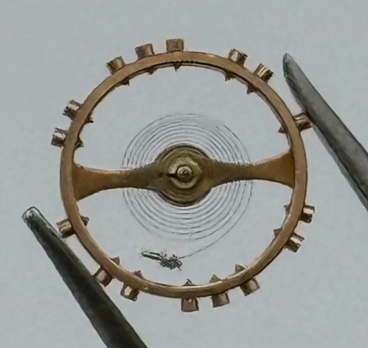 Lorsa HS 514-A Balance Wheel Complete And Spring 5¼’’’ 1238 Watch Movement NOS