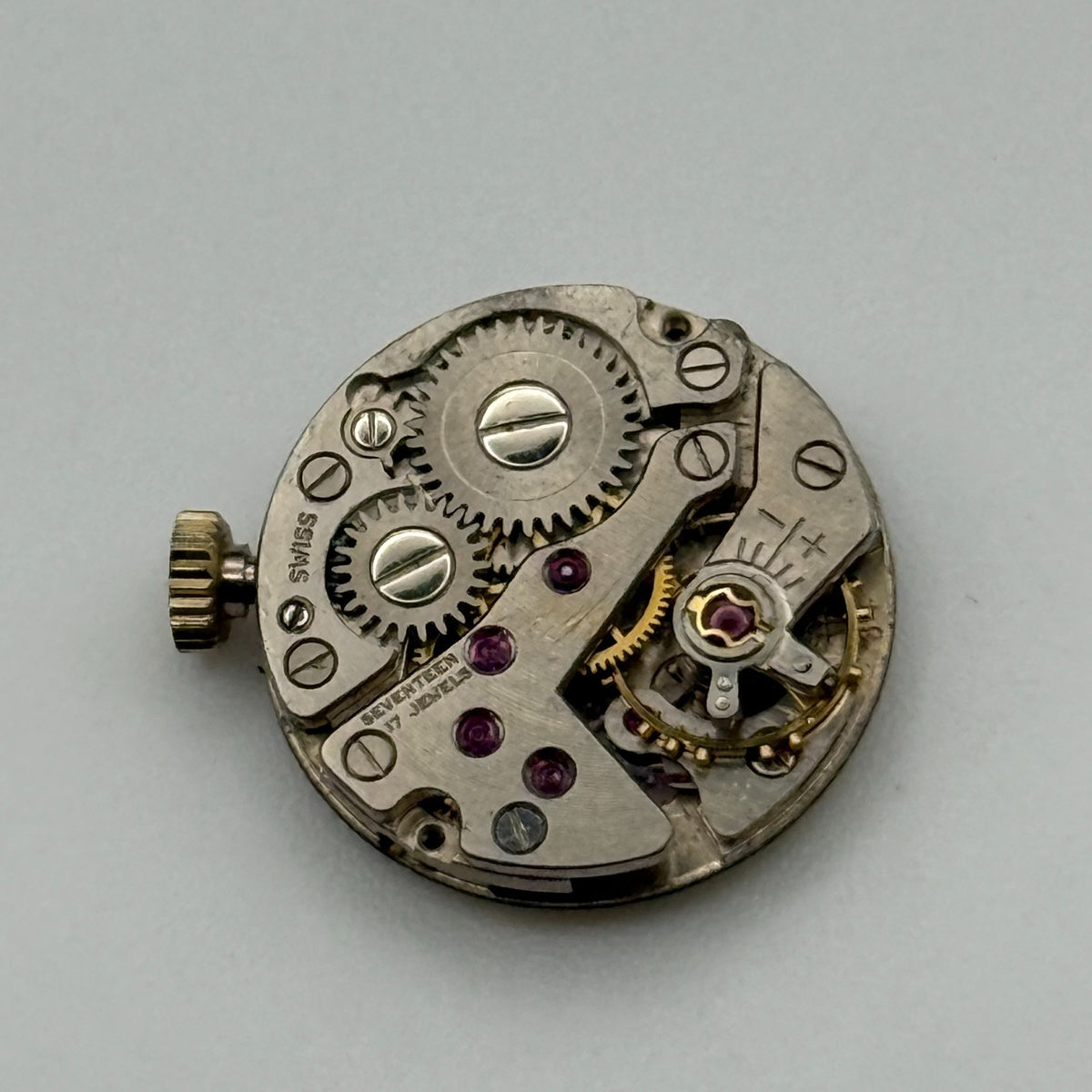 FHF 34 Watch Movement - Fontainemelon 34  - Nivada - For Parts / Repair