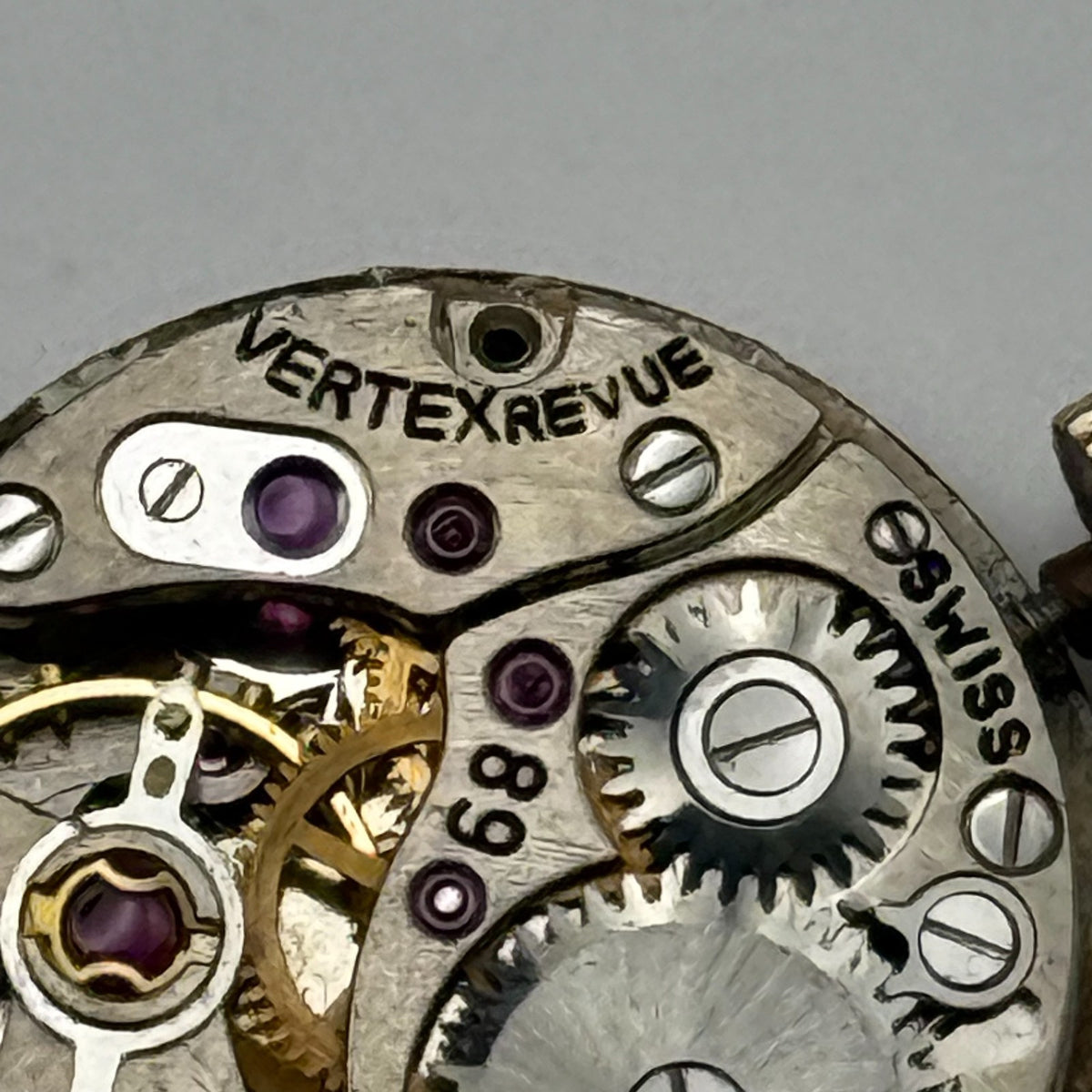 Vertex Revue 89 Watch Movement Swiss 17J Manual Wind Parts Repair Spares 15.2mm