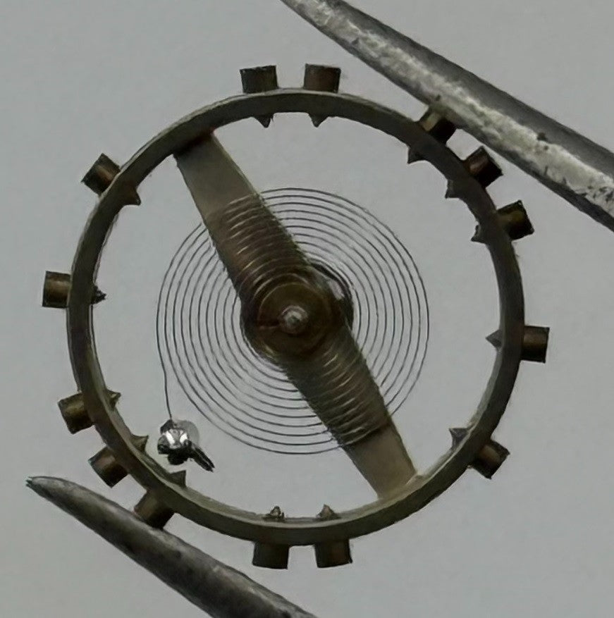 NFT 38 Balance Wheel Complete And Spring Progress Watch Movement Parts NOS