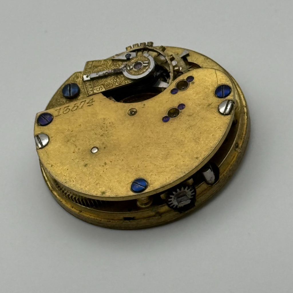 Pocket Watch Movement - Unidentified - Parts / Repair 30.4mm