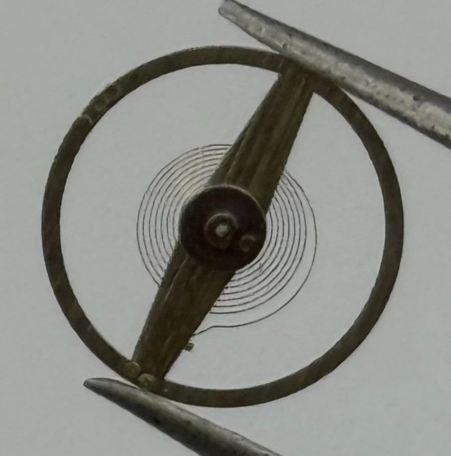 Oris 533 Balance Wheel Complete And Spring Renata 1386 Watch Movement Parts NOS