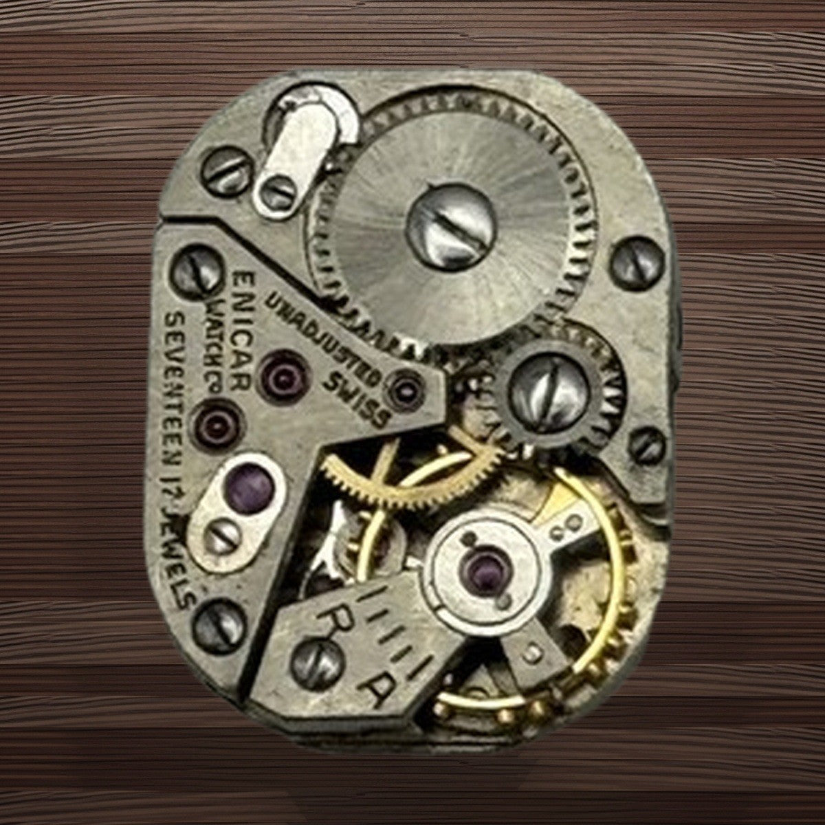 Enicar Watch Movement - Balance OK - For Parts / Repair - 12.2mm