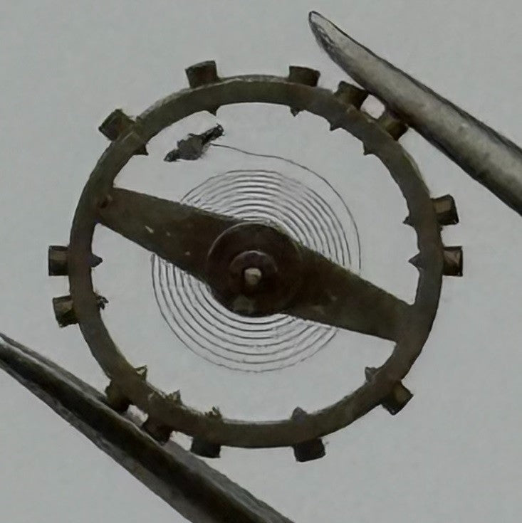 ETA 761 1201 Balance Wheel Complete And Spring Renata 145 Watch Movement Parts